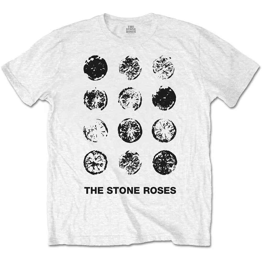 The Stone Roses - Lemons Grid heren unisex T-shirt wit